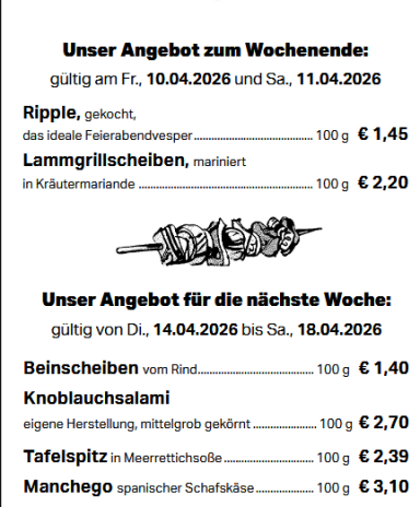 Neues Angebot